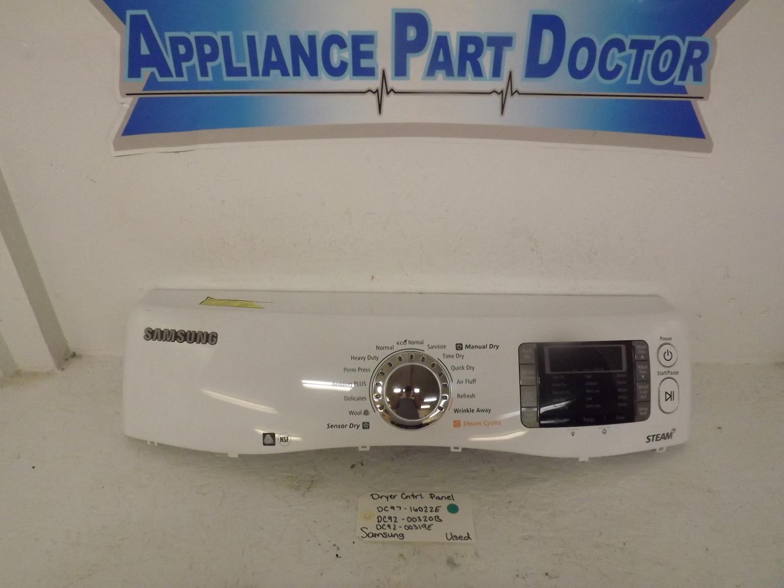 Samsung Dryer DC97-16022E DC92-00320B DC92-00319E Control Panel Used Samsung Dryer DC97-16022E DC92-00320B DC92-00319E Control Panel Used